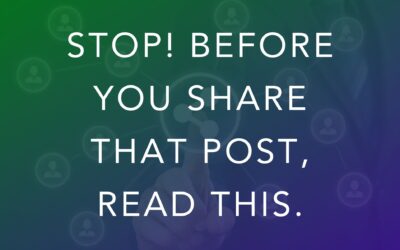 STOP! Before you share that post, read this.